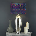 Colorful Indian Elephant Pattern Print Drum Lamp Shade