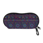 Colorful Indian Elephant Pattern Print Glasses Case