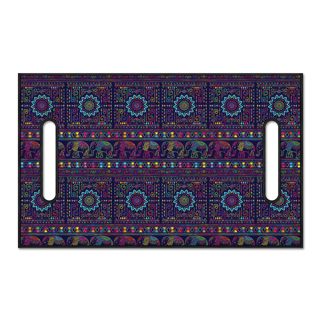 Colorful Indian Elephant Pattern Print Golf Cart Seat Cover