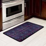 Colorful Indian Elephant Pattern Print Kitchen Mat