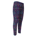 Colorful Indian Elephant Pattern Print Men's Compression Pants