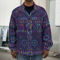 Colorful Indian Elephant Pattern Print Men's Shirt Jacket