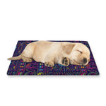 Colorful Indian Elephant Pattern Print Pet Cooling Mat Cover