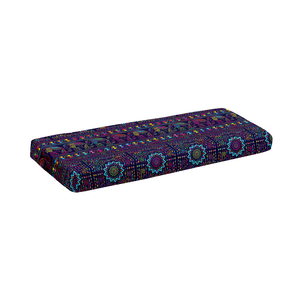 Colorful Indian Elephant Pattern Print Piano Keyboard Cover
