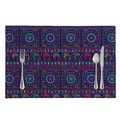 Colorful Indian Elephant Pattern Print Placemat