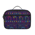 Colorful Indian Elephant Pattern Print Portable Lunch Bag