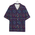 Colorful Indian Elephant Pattern Print Rayon Hawaiian Shirt