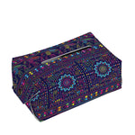Colorful Indian Elephant Pattern Print Rectangle Tissue Box Cover