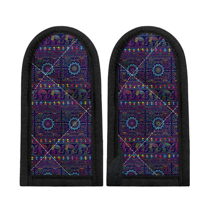 Colorful Indian Elephant Pattern Print Skillet Handle Cover