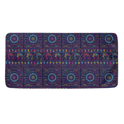 Colorful Indian Elephant Pattern Print Towel