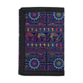 Colorful Indian Elephant Pattern Print Trifold Wallet