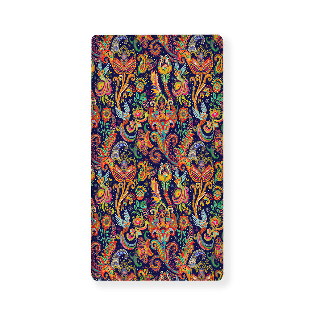 Colorful Indian Paisley Pattern Print Baby Crib Sheet