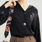 Colorful Indian Paisley Pattern Print Bag Strap