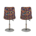 Colorful Indian Paisley Pattern Print Bar Stool Covers