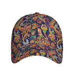 Colorful Indian Paisley Pattern Print Baseball Cap