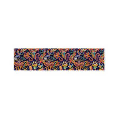 Colorful Indian Paisley Pattern Print Bed Runner