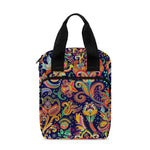 Colorful Indian Paisley Pattern Print Bible Tote Bag