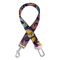 Colorful Indian Paisley Pattern Print Dog Seat Belt
