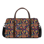 Colorful Indian Paisley Pattern Print Duffle Bag