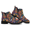 Colorful Indian Paisley Pattern Print Flat Ankle Boots