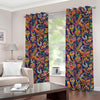 Colorful Indian Paisley Pattern Print Grommet Curtains