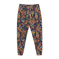 Colorful Indian Paisley Pattern Print Jogger Pants