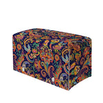 Colorful Indian Paisley Pattern Print Leather Tissue Box Cover