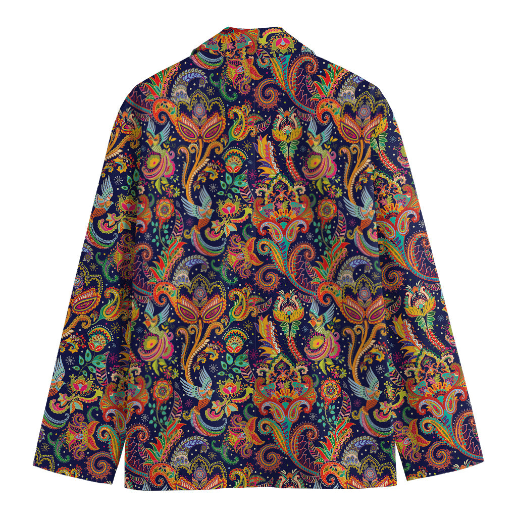 Colorful Indian Paisley Pattern Print Men's Blazer