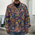 Colorful Indian Paisley Pattern Print Men's Shirt Jacket