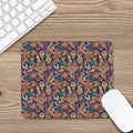 Colorful Indian Paisley Pattern Print Mouse Pad