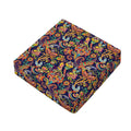 Colorful Indian Paisley Pattern Print Outdoor Seat Cushion Cover