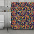 Colorful Indian Paisley Pattern Print Polyester Shower Curtain