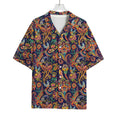Colorful Indian Paisley Pattern Print Rayon Hawaiian Shirt