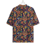 Colorful Indian Paisley Pattern Print Rayon Hawaiian Shirt