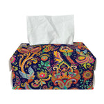 Colorful Indian Paisley Pattern Print Rectangle Tissue Box Cover