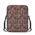 Colorful Indian Paisley Pattern Print Rectangular Crossbody Bag