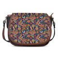 Colorful Indian Paisley Pattern Print Saddle Bag