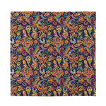 Colorful Indian Paisley Pattern Print Silk Bandana