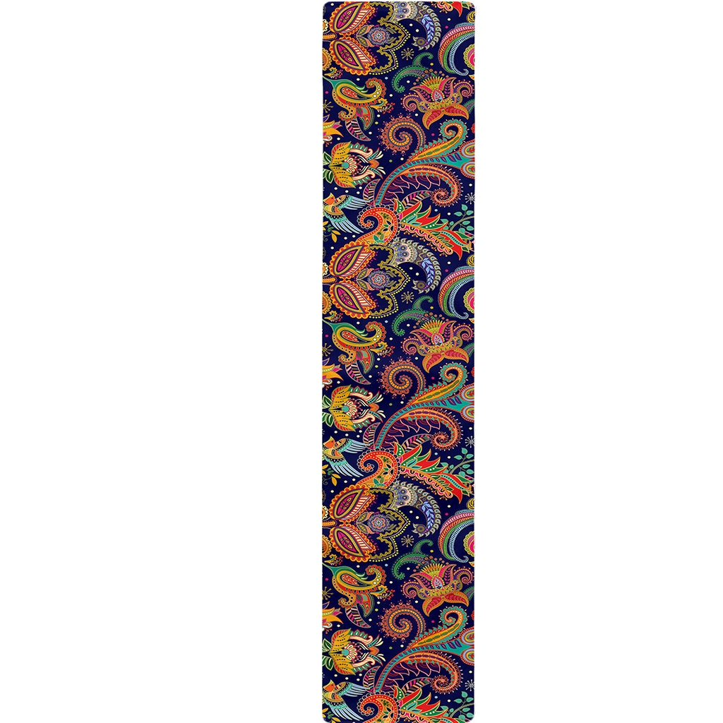 Colorful Indian Paisley Pattern Print Table Runner