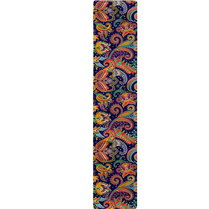 Colorful Indian Paisley Pattern Print Table Runner