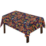 Colorful Indian Paisley Pattern Print Tablecloth