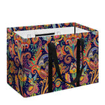Colorful Indian Paisley Pattern Print Utility Tote Bag