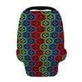 Colorful Japanese Flower Pattern Print Baby Seat Cover