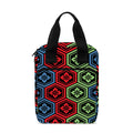 Colorful Japanese Flower Pattern Print Bible Tote Bag