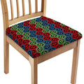 Colorful Japanese Flower Pattern Print Chair Cushion Cover