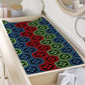 Colorful Japanese Flower Pattern Print Changing Pad Cover