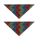 Colorful Japanese Flower Pattern Print Dog Bandana