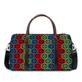 Colorful Japanese Flower Pattern Print Duffel Bag