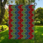 Colorful Japanese Flower Pattern Print Garden Flag