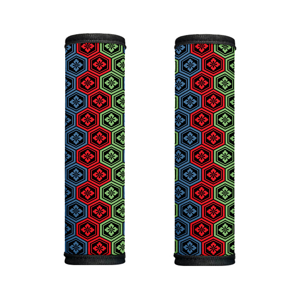 Colorful Japanese Flower Pattern Print Handle Covers